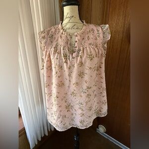 LOFT Swiss dot shell top